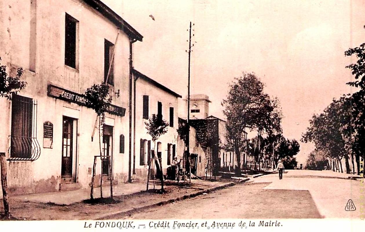 Fondouk - Avenue Mairie et Credit Foncier - 1939.jpg